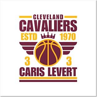 Cleveland Cavaliers Levert 3 Basketball Retro Posters and Art